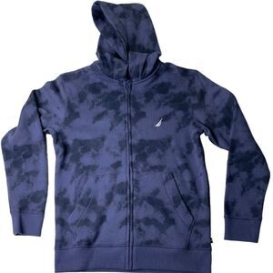 NAUTICA Big Boys Full Zip Tie Dye Fleece Hoodie